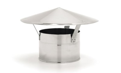 Chapéu VM Inox 304 05 S/ Cone Int. Diam. 80